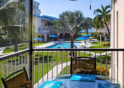 View from one of our balconies at #58 Cayman Reef Resort